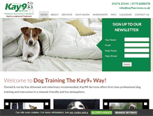 Tablet Screenshot of kay9services.co.uk